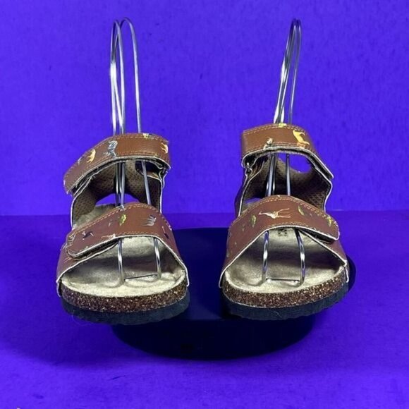 SPROX Kids Brown The Zoo Hoop & Loop Sandals Shoe Size 12-NEW - Picture 2 of 8